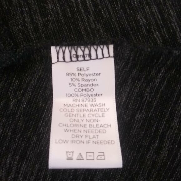 Logo by Lori Goldstein women's size S gray marbled sleeveless cardigan sweater - Picture 13 of 13